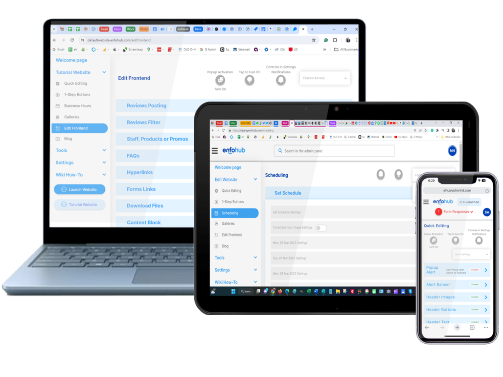 Enhance your small business with a self-updatable website that acts as your 24/7 salesperson. Keep your customers informed, show professionalism, and connect with your target audience by making real-time updates. Build trust and lasting relationships with a website designed to grow alongside your business needs.
